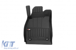 Specific rubber mats suitable for Saab 9-5 2010-2012 from Frogum 3D ProLine series, 4-piece set, black color, with 24-month warranty-image-6223439