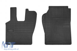 Specific rubber mats suitable for Scania P after 2004, 2-piece set, black color - ABFMI6019082
