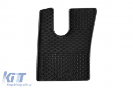 Specific rubber mats suitable for Scania R after 2016, 2-piece set, black color-image-6250266