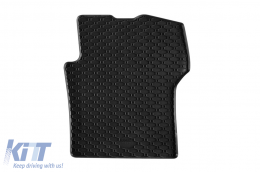 Specific rubber mats suitable for Scania R after 2016, 2-piece set, black color-image-6250267