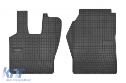 Specific rubber mats suitable for Scania RiG after 2004, 2-piece set, black color from Frogum El Toro series-image-6230179