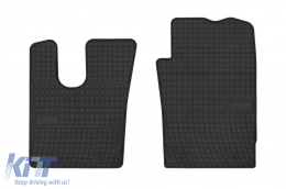 Specific rubber mats suitable for Scania RiS after 2016, 2-piece set, black color from Frogum El Toro series - ABFMI6019213