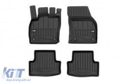 image-59-Specific rubber mats suitable for Seat Ateca after 2016, 4-piece set, black color, with 24-month warranty
