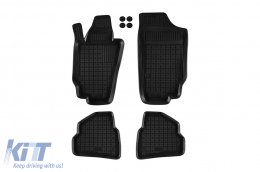 image-26-Specific rubber mats suitable for Seat Ibiza 2008-2017, 4-piece set, black color
