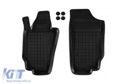Specific rubber mats suitable for Seat Ibiza 2008-2017, 4-piece set, black color-image-6216164