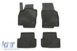Specific rubber mats suitable for Seat Ibiza, Arona after 2017, 4-piece set, black color - ABFMS6018415