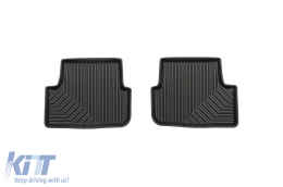 Specific rubber mats suitable for Seat Ibiza, Arona after 2017, 4-piece set, black color-image-6226657