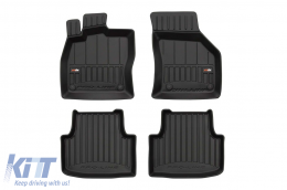 image-76-Specific rubber mats suitable for Seat Leon after 2020, 4-piece set, black color, with 24-month warranty