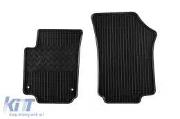 Specific rubber mats suitable for Seat Mii, VW Up after 2012, Skoda Citigo after 2011, 4-piece set, black color-image-6248990
