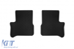 Specific rubber mats suitable for Seat Mii Electric, Citigo-is 2019-2020, Volkswagen E-Up 2019-2023, 4-piece set, black color-image-6229666