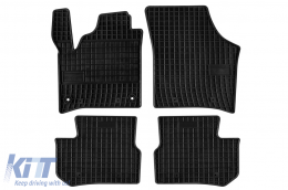 Specific rubber mats suitable for Skoda Citigo-is 2019-2020, 4-piece set, black color from Frogum El Toro series - ABFMS6023989