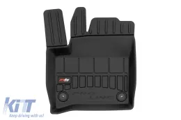 Specific rubber mats suitable for Skoda Citigo IV after 2019, 4-piece set, black color, with 24-month warranty.-image-6222890