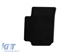 Specific rubber mats suitable for Skoda Citigo 2011-2019, 4-piece set, black color-image-6248985