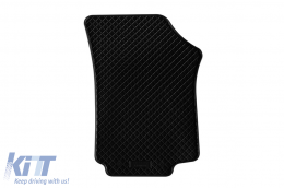 Specific rubber mats suitable for Skoda Citigo 2011-2019, 4-piece set, black color-image-6248986