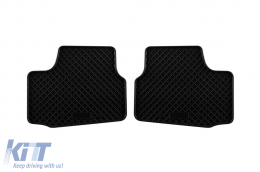 Specific rubber mats suitable for Skoda Citigo 2011-2019, 4-piece set, black color-image-6248987