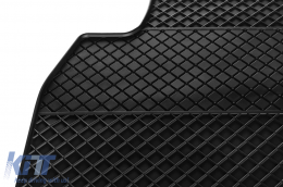 Specific rubber mats suitable for Skoda Citigo 2011-2019, 4-piece set, black color-image-6248988