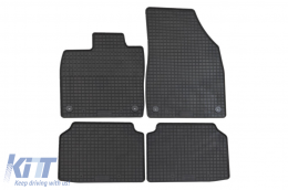 image-61-Specific rubber mats suitable for Skoda Enyaq I.V. after 2021, 4-piece set, black color