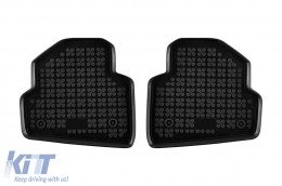 Specific rubber mats suitable for Skoda Fabia 2007-2014, 4-piece set, black color-image-6213500