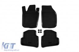 image-64-Specific rubber mats suitable for Skoda Fabia after 2014, 4-piece set, black color