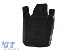 Specific rubber mats suitable for Skoda Fabia after 2014, 4-piece set, black color-image-6213528