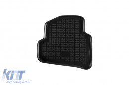Specific rubber mats suitable for Skoda Fabia after 2014, 4-piece set, black color-image-6213530