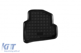 Specific rubber mats suitable for Skoda Fabia after 2014, 4-piece set, black color-image-6213531