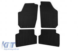 image-69-Specific rubber mats suitable for Skoda Fabia 2007-2014, 4-piece set, black color