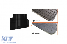 Specific rubber mats suitable for Skoda Fabia 2007-2014, 4-piece set, black color-image-6220260