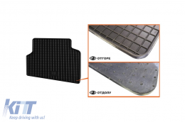 Specific rubber mats suitable for Skoda Fabia 2007-2014, 4-piece set, black color-image-6220261