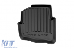 Specific rubber mats suitable for Skoda Fabia 1999-2008 from Frogum 3D ProLine series, 4-piece set, black color, with 24-month warranty-image-6220698