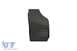 Specific rubber mats suitable for Skoda Fabia 1999-2008, 4-piece set, black color-image-6226533