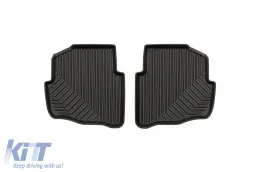 Specific rubber mats suitable for Skoda Fabia 1999-2008, 4-piece set, black color-image-6226534
