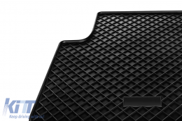 Specific rubber mats suitable for Skoda Fabia 2007-2014, 4-piece set, black color-image-6249008