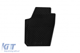 Specific rubber mats suitable for Skoda Fabia after 2014, 4-piece set, black color-image-6249252