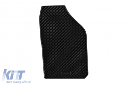 Specific rubber mats suitable for Skoda Fabia after 2014, 4-piece set, black color-image-6249253