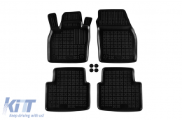 Specific rubber mats suitable for Skoda Kamiq, Scala after 2019, 4-piece set, black color-image-6213556