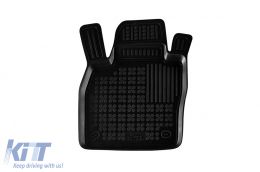 Specific rubber mats suitable for Skoda Kamiq, Scala after 2019, 4-piece set, black color-image-6213557