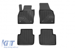 Specific rubber mats suitable for Skoda Kamiq after 2019, 4-piece set, black color - ABFMS6018475