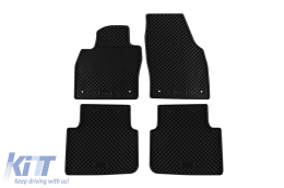 Specific rubber mats suitable for Skoda Kamiq, Scala after 2019, 4-piece set, black color - ABFMS6023725