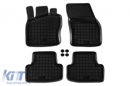 image-72-Specific rubber mats suitable for Skoda Karoq after 2017, 4-piece set, black color