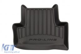 Specific rubber mats suitable for Skoda Karoq after 2017, 4-piece set, black color, with 24-month warranty-image-6220654