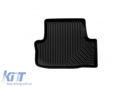 Specific rubber mats suitable for Skoda Karoq after 2017, 4-piece set, black color-image-6226507