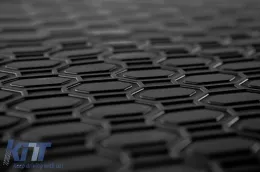 Specific rubber mats suitable for Skoda Karoq after 2017, 4-piece set, black color-image-6228407