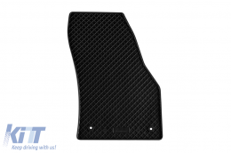 Specific rubber mats suitable for Skoda Karoq after 2017, 4-piece set, black color-image-6249686