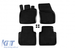 image-71-Specific rubber mats suitable for Skoda Kodiaq after 2016, Seat Tarraco after 2018, VW Tiguan Allspace after 2017, 4-piece set, black color