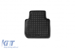Specific rubber mats suitable for Skoda Kodiaq after 2016, Seat Tarraco after 2018, VW Tiguan Allspace after 2017, 4-piece set, black color-image-6213544