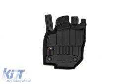 Specific rubber mats suitable for Skoda Kodiaq after 2024, 4-piece set, black color, with 24-month warranty-image-6224115