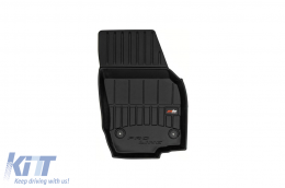 Specific rubber mats suitable for Skoda Kodiaq after 2024, 4-piece set, black color, with 24-month warranty-image-6224116