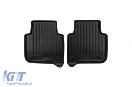 Specific rubber mats suitable for Skoda Kodiaq after 2024, 4-piece set, black color, with 24-month warranty-image-6224117