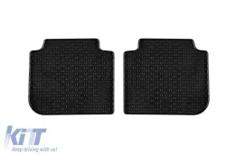 Specific rubber mats suitable for Skoda Kodiaq after 2024, 4-piece set, black color-image-6229533
